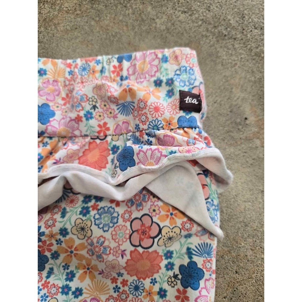 Tea Collection Boho Floral Ruffle Seat Baby Leggings 12-18 Months